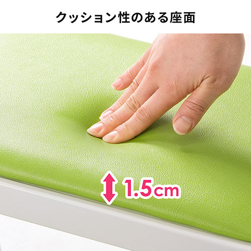 踏み台 3段タイプ 折りたたみ式 クッション付 オレンジ