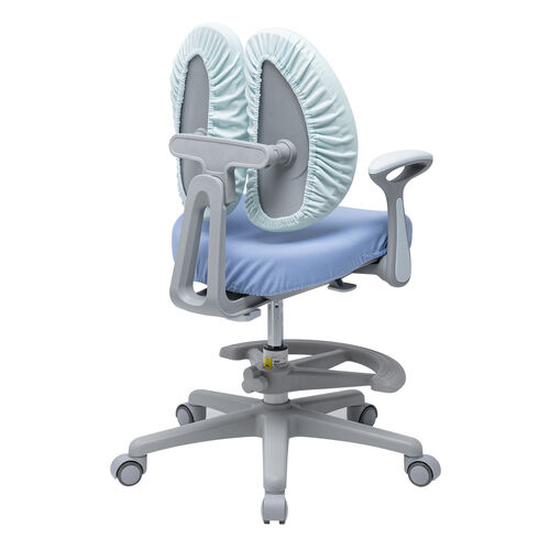 学習チェア キッズチェア 背もたれ分割式 ブルー