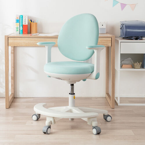 学習チェア キッズチェア 一体型背もたれブルー