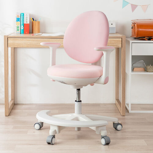 学習チェア キッズチェア 一体型背もたれ ピンク