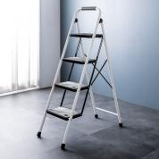 【アウトレット】折りたたみ踏み台 4段 滑り止め 持ち手付き ホワイト