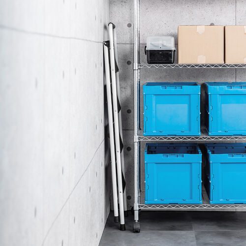 【アウトレット】折りたたみ踏み台 4段 滑り止め 持ち手付き ホワイト