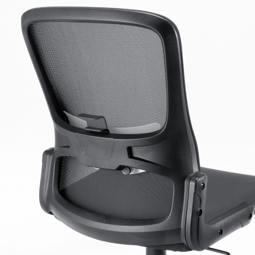 メッシュチェア 背座一体型ロッキング キャスター付き ブラック