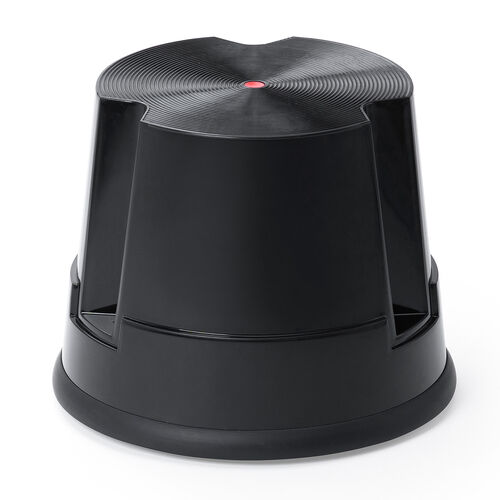 ステップスツール 踏み台 キャスター付き 高さ30cm 1段タイプ 耐荷重150kg ブラック