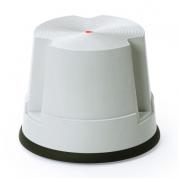 ステップスツール 踏み台 キャスター付き ストッパー機能付き 高さ30cm 1段タイプ スタッキング可能 耐荷重150kg 高耐久 グレー