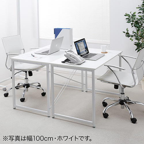 ワークデスク 幅120cm 奥行60cm ホワイト