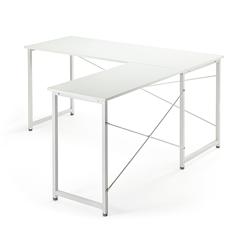 L字型デスク 幅150cm+90cm ホワイト
