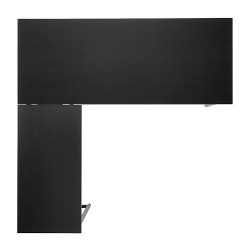 L字型デスク 幅150cm+90cm ブラック