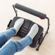 フットレスト デスク下 オットマン付 クッション付 足裏刺激ローラー 高さ角度調整可能 足置き台 耐荷重40kg