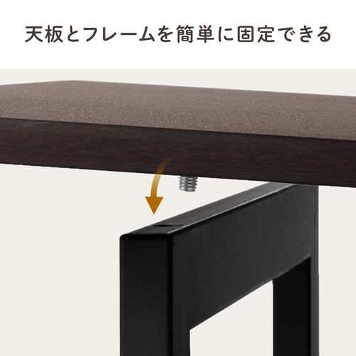 折りたたみデスク キャスター付き ライトブラウン