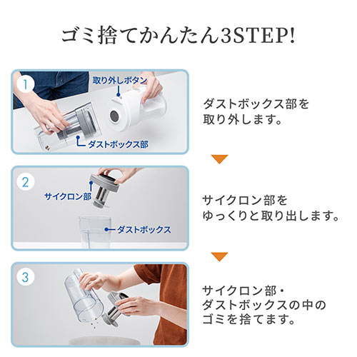 コードレス ハンディクリーナー ブロワー機能付き 充電式