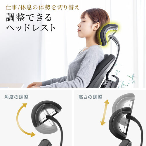 【在庫限り】背もたれ分割 オフィスチェア シンクロロッキング アームレストつき  耐荷重120kg 腰痛対策