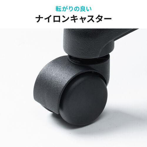 オフィスチェア 布張り ロッキング機能 キャスター付き ネイビー