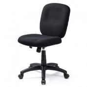 防汚 防傷 オフィスチェア 布張り キャスター付き ブラック