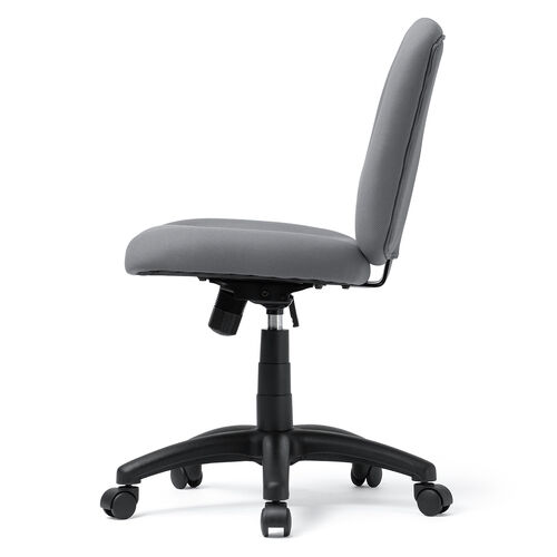 防汚 防傷 オフィスチェア 布張り ロッキング機能 キャスター付き グレー