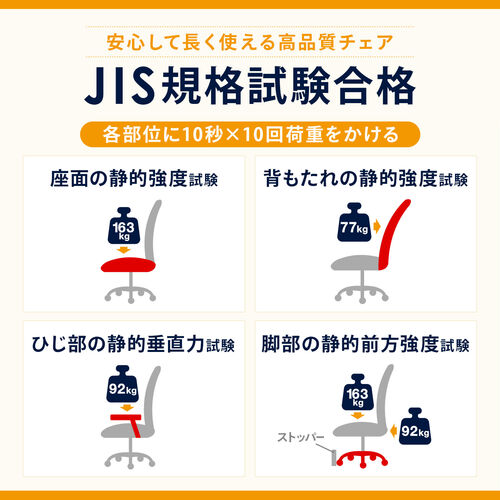 多機能ワークチェア ハイバック シンクロロッキング アームレスト付き ブラック