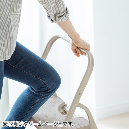 踏み台 折りたたみ式 3段 ステップ台 モカブラウン