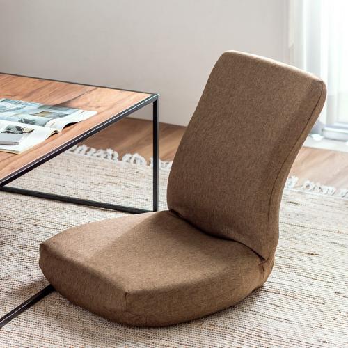 【12/26 16時まで特価】【在庫限り】ゲルクッション座椅子 42段階リクライニング ブラウン