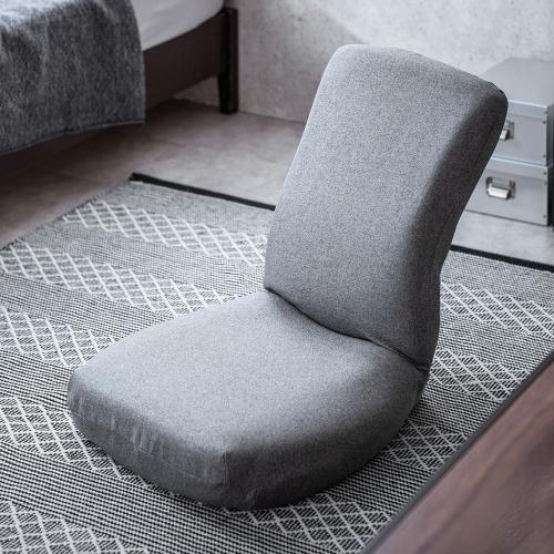 【12/26 16時まで特価】【在庫限り】ゲルクッション座椅子 42段階リクライニング グレー