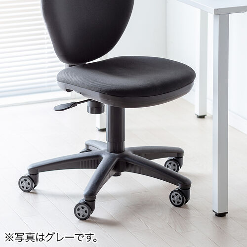 ゲーミングチェア 交換用キャスタ 大型 硬質ウレタン 双輪キャスター 5個入りブラック