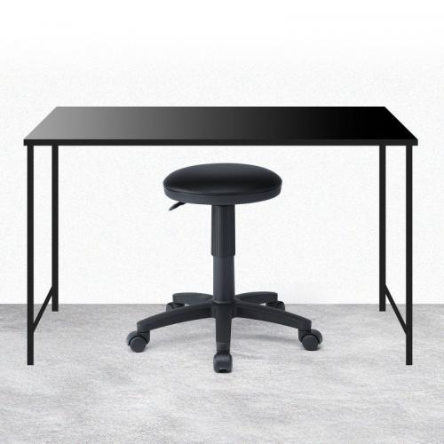 抗菌チェア 医療機関向け 耐アルコールレザー スツール キャスター付き ブラック SNC-RD5VBK