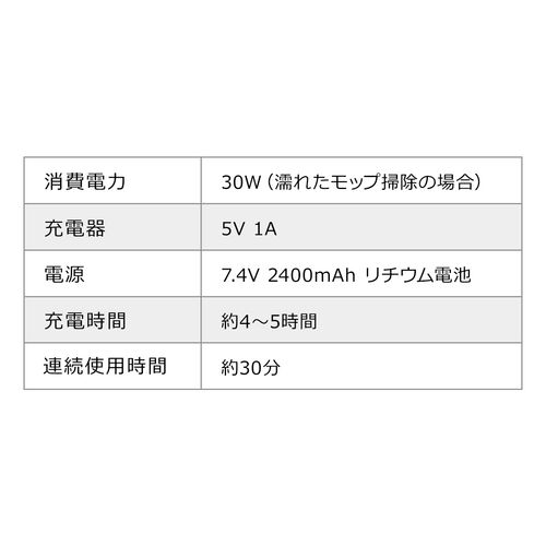 電動モップ 回転モップ コードレスモップ 充電式 コードレスクリーナー 洗浄 長さ調整 掃除道具 クリーナー