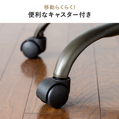 レザーチェア スリムチェア ビンテージ調 レトロデザイン ミドルバック ブラック