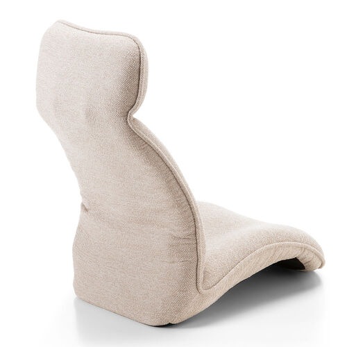 腰ラク座椅子 ヘッドレスト14段階 座面14段階 背もたれ6段階 角度調節 ウレタンクッション ベージュ