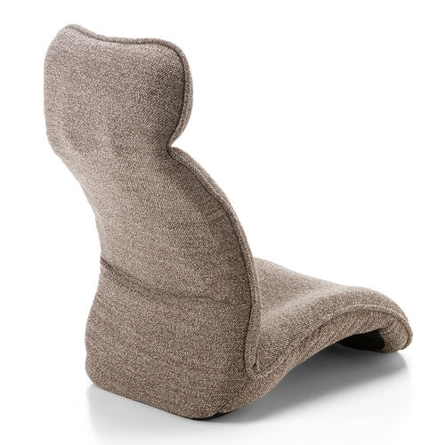 腰ラク座椅子 ヘッドレスト14段階 座面14段階 背もたれ6段階 角度調節 ウレタンクッション ブラウン