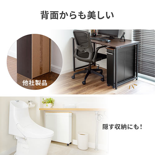 すきま収納ラック 本棚 薄型 低い キャスター付き 3段 幅15.5 奥行55.5 高さ65cm マガジンラック コミックラック 押入れ収納 マルチワゴン ブラック